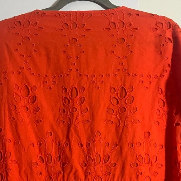 ASOS Vibrant Orange Long Sleeve Dress - Picture 10 of 12